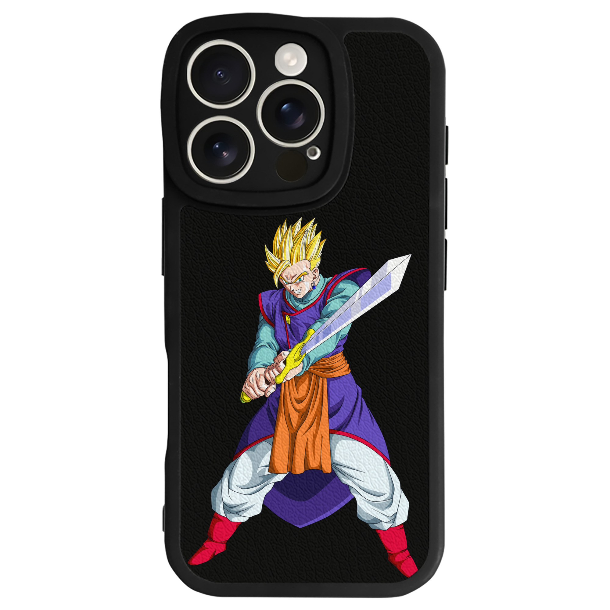 （画像用） ドラゴンボール 孫 悟飯（そんごはん）DRAGON BALL Son Gohan 【iPhone 16シリーズ対応】シリコンスマホケース（レザー調） 材質：シリコン